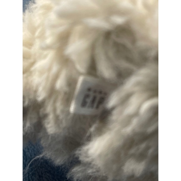 Baby Gap Cream Sherpa Teddy Bear Plush Stuffed Animal Small 6 Inch - Picture 4 of 5